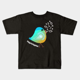 Happy Chicky La La. Colorful Little Chicken Sings A Happy Tune! Kids T-Shirt